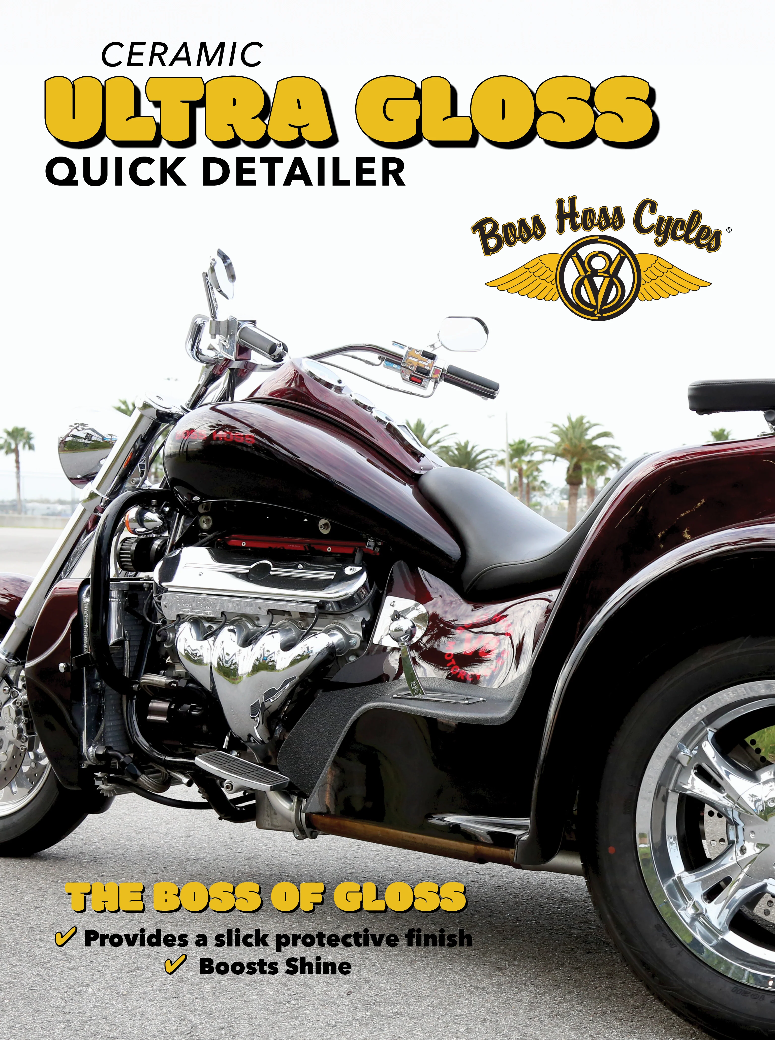 Boss Hoss Ceramic Ultra Gloss Quick Detailer 13.25 oz - Image 3