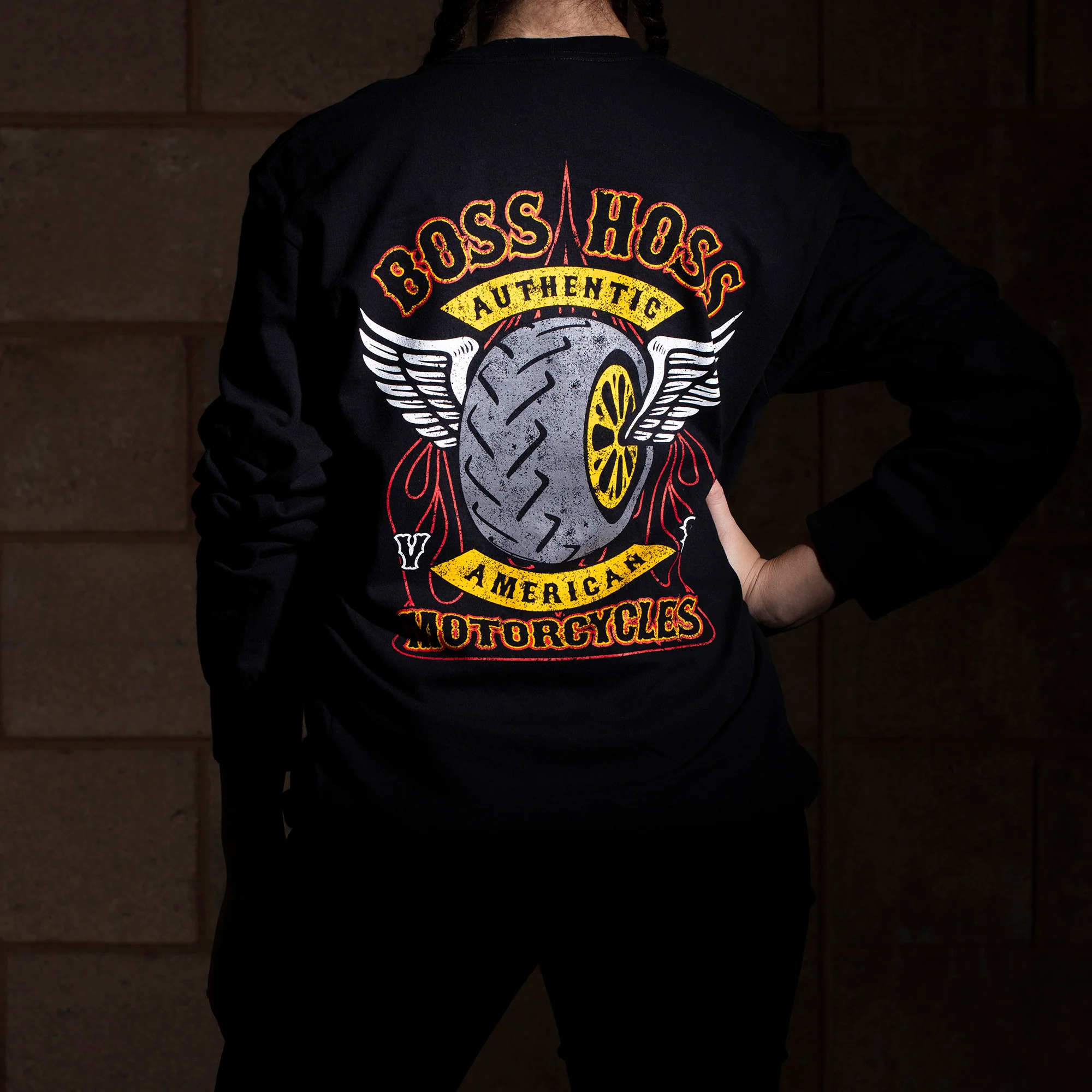 Classic Winged Tire Long Sleeve Tee - Image 7