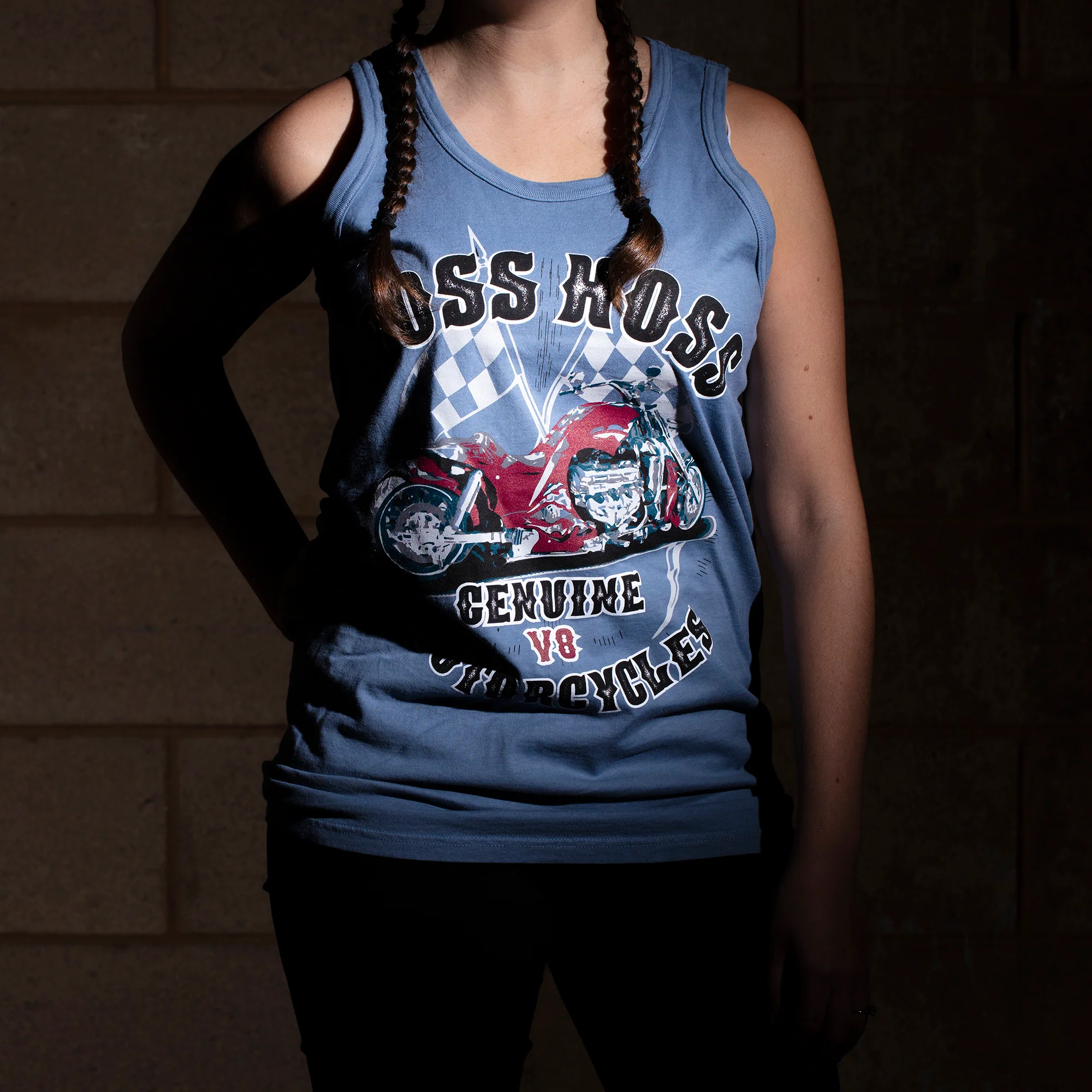Genuine V8 Machines Tank Top Blue - Image 6