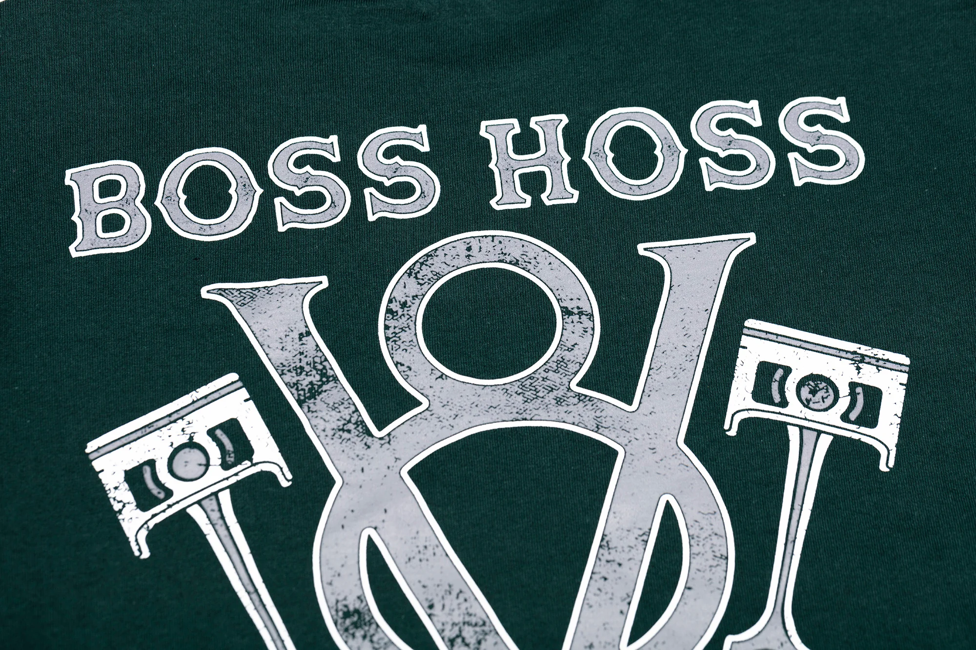 V8 Piston Power Long Sleeve Tee Forest Green - Image 5