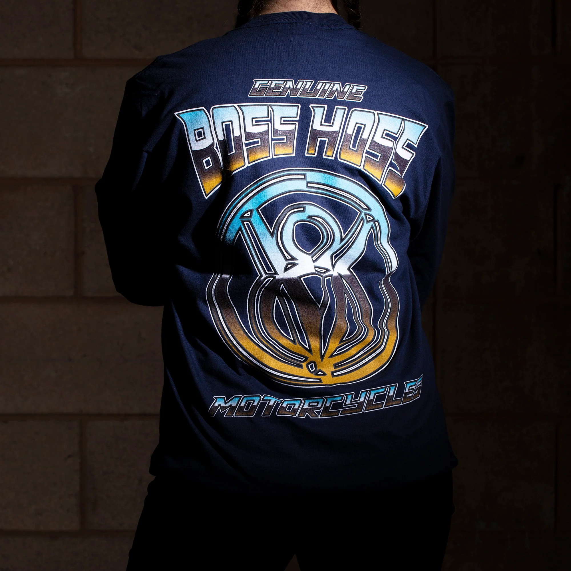 Crystal Blue Chrome Long Sleeve Tee - Image 7