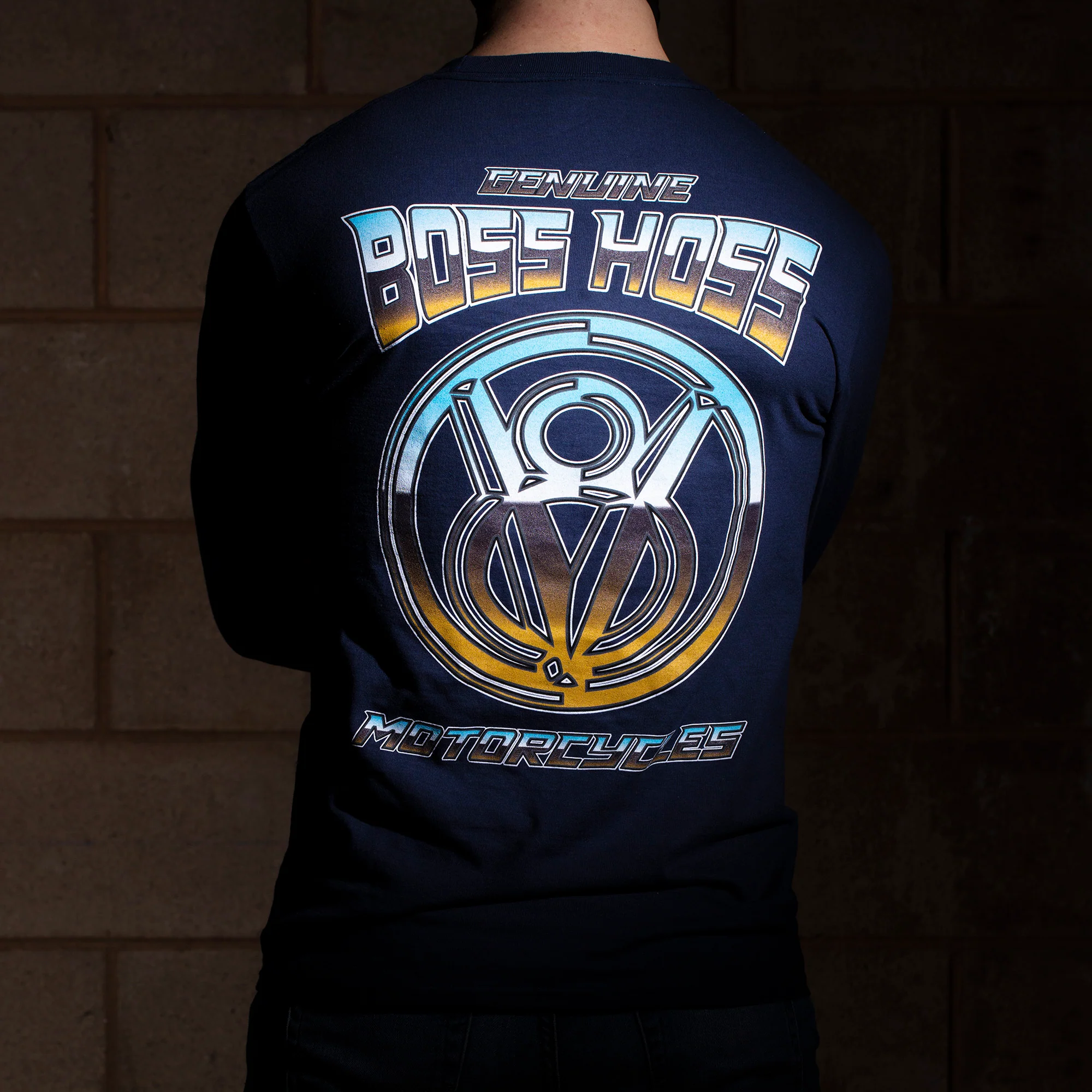 Crystal Blue Chrome Long Sleeve Tee - Image 9