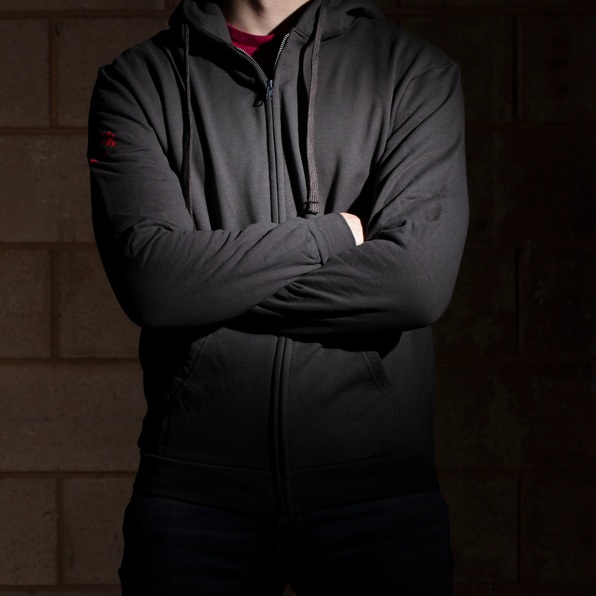 Gray Checkered Flag Flaming Finish Zipper Sweatshirt Hoodie - Image 7